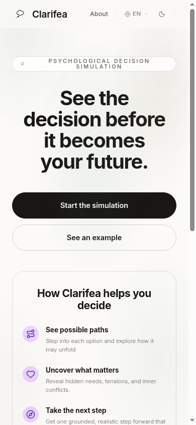 Clarifea on phone